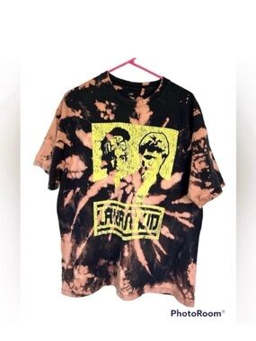 Karate Kid Bleach Dyed Graphic Tee XL Vintage Style Movie Shirt